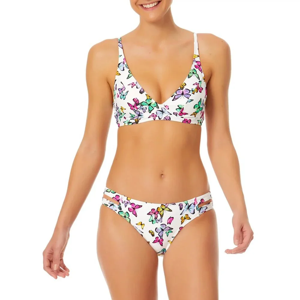 NWT No Boundaries Butterfly Print Bikini Set • Juniors • 2‑Piece Swim - Picture 2 of 5